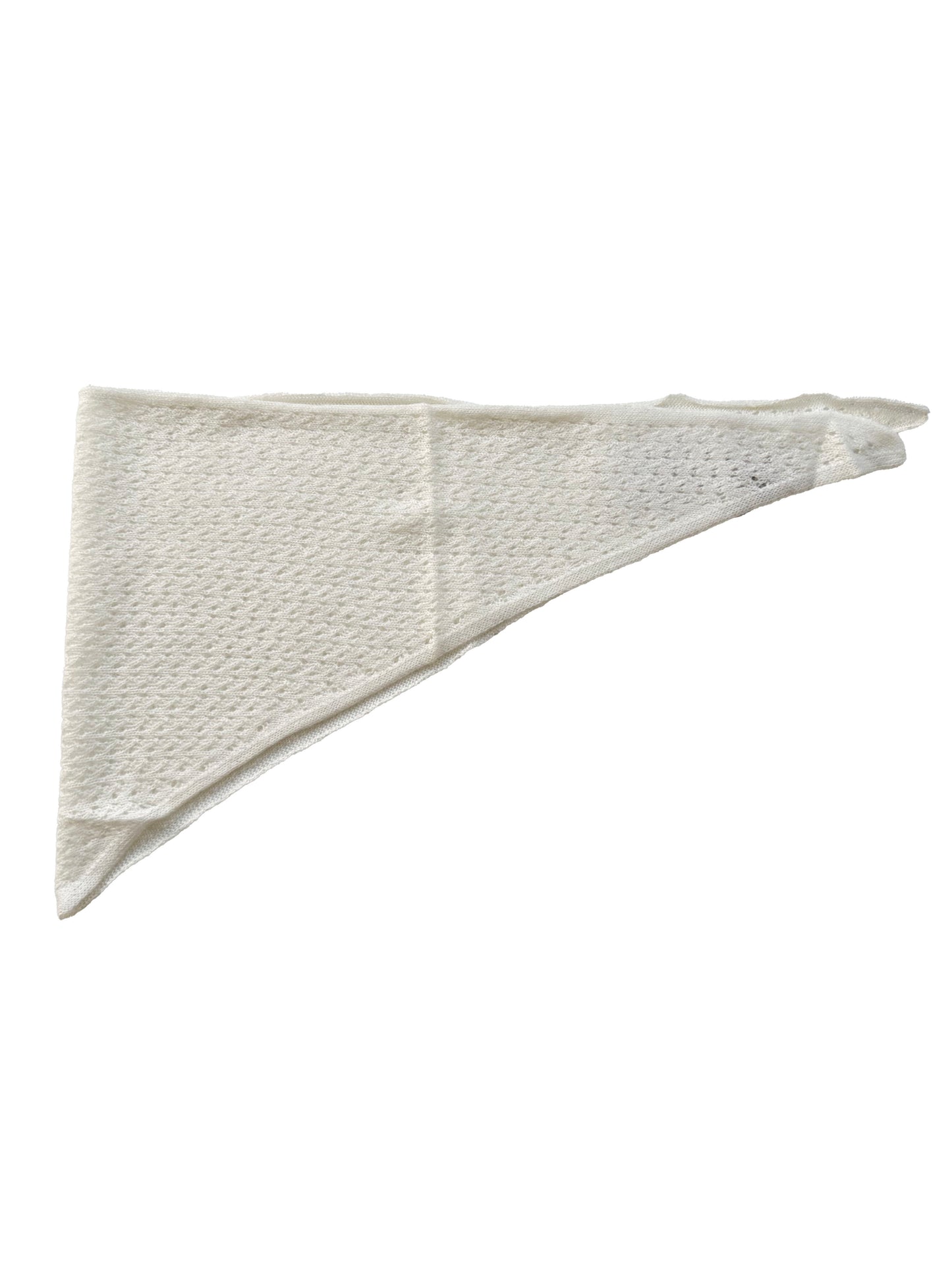 The Ox Haven Triangle Scarf XO-Cable Cream