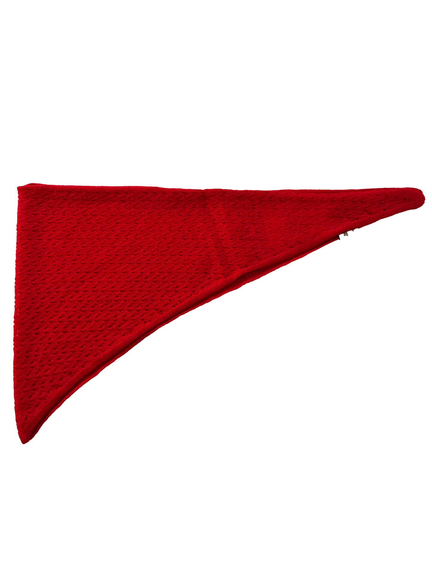 The Ox Haven Triangle Scarf XO-Cable Red