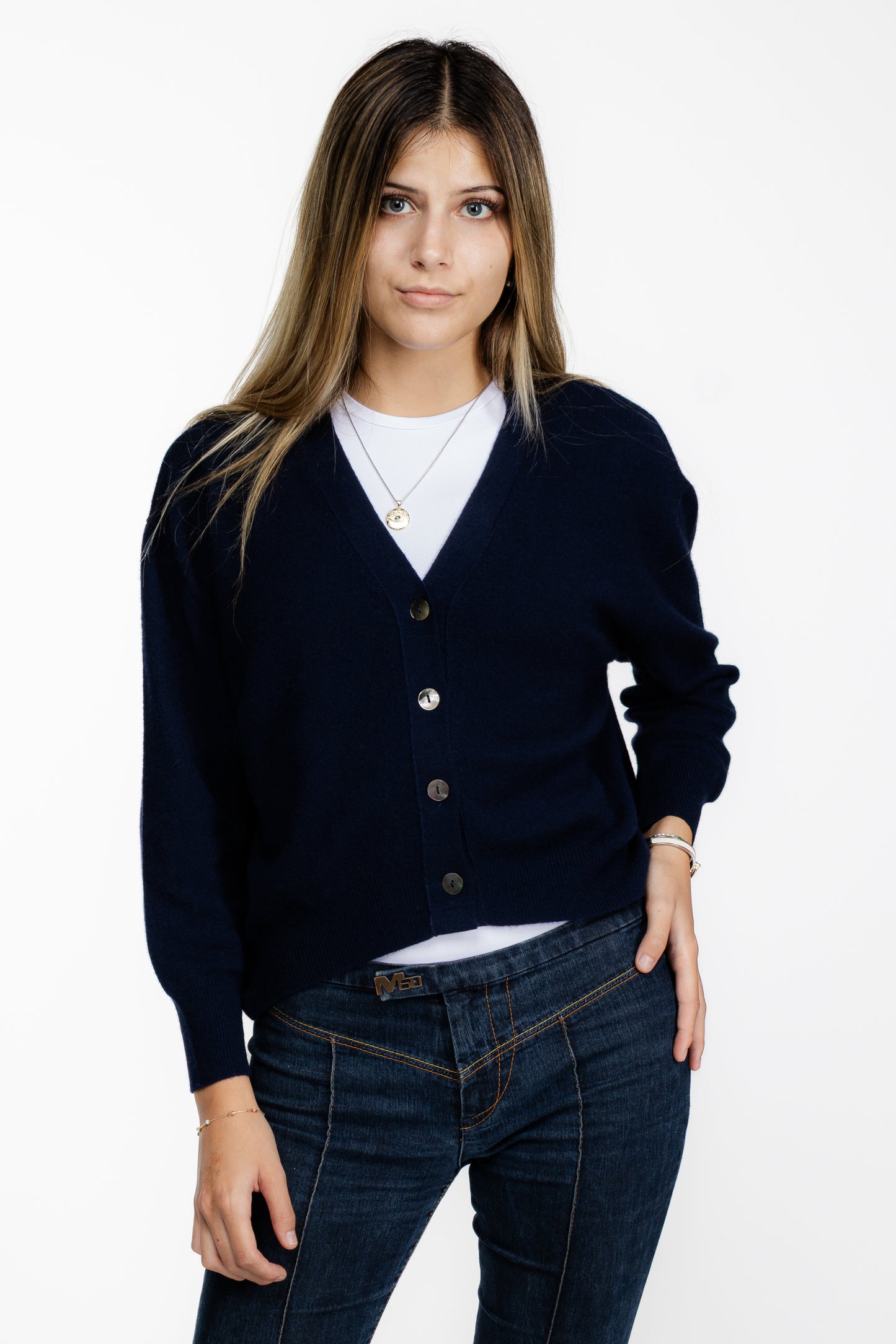 Lumé Cardigan Marineblau