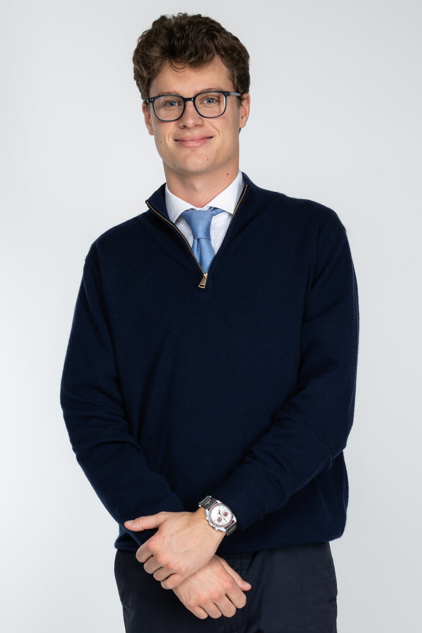 Fermeture éclair Quiet Form bleu marine