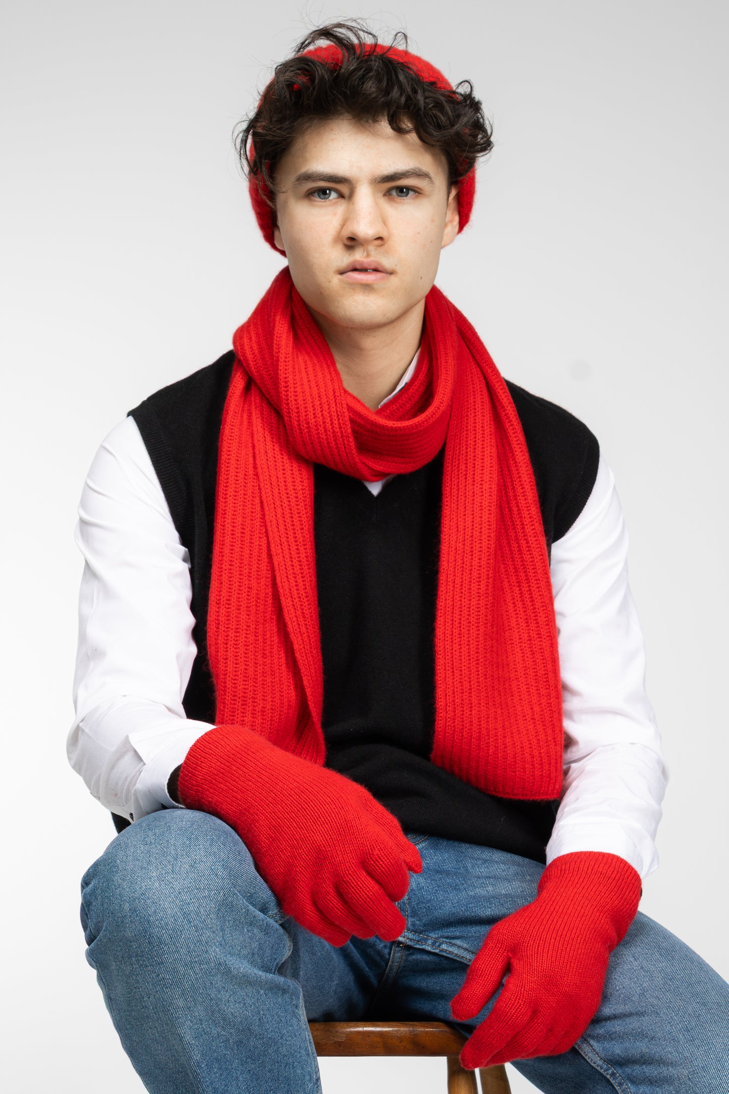 Gants Ox Haven rouges pour hommes