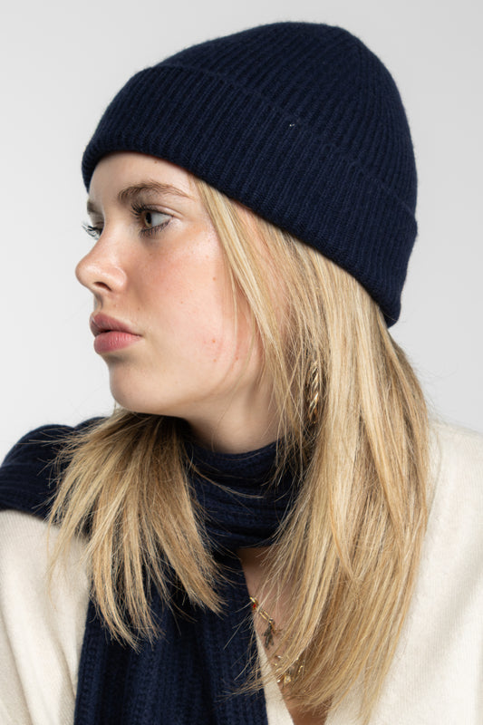 The Ox Haven Beanie Navy Unisex