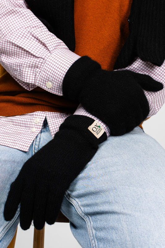 The Ox Haven Gloves Noir Men's