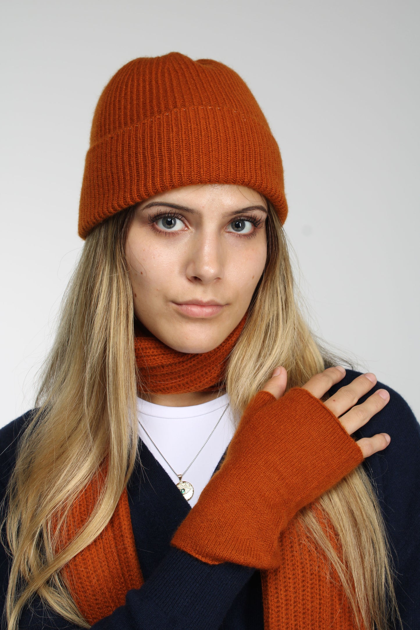 Die Ox Haven Fingerlosen Handschuhe in Tiefkupfer, kurz, Unisex